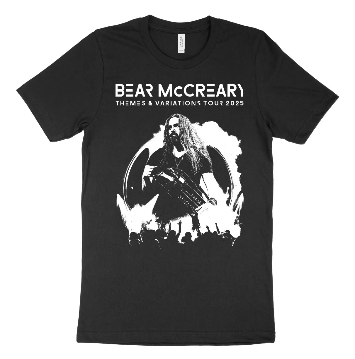 Bear McCreary Themes And Variations Tour Shirt Front BW