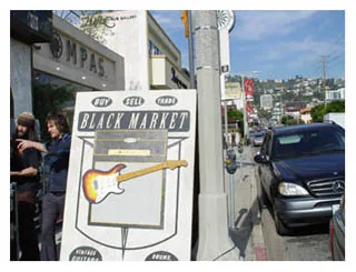 Black Market Guitars in Los Angelos