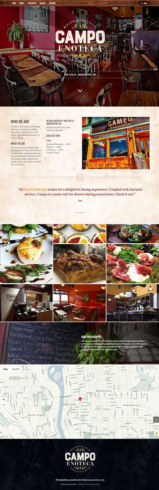 Campo Enoteca Homepage