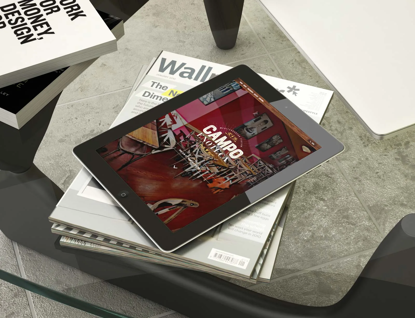 Campo Enoteca Tablet View 2