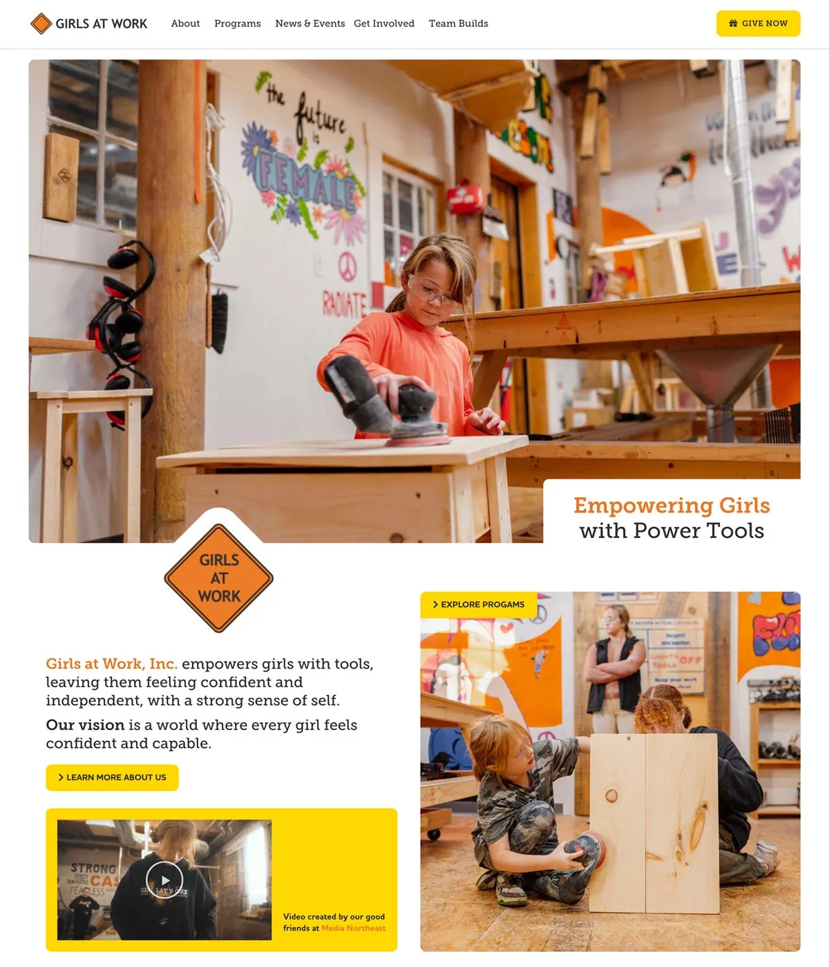 Girls At Work Website Design