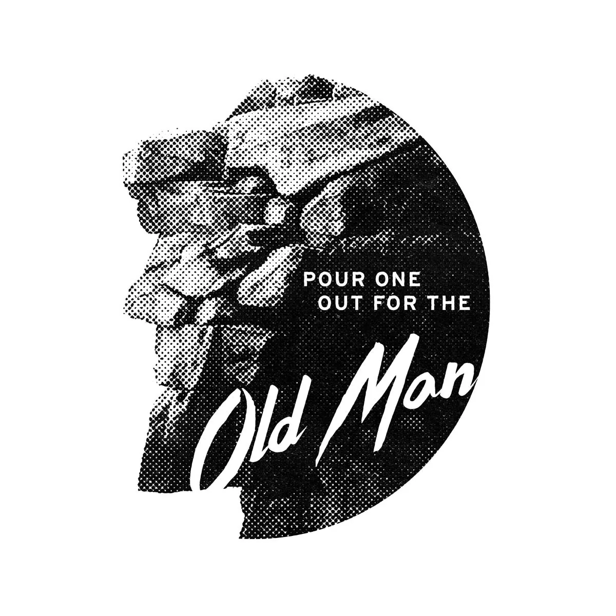 Pour One Out For the Old Man Logo Design