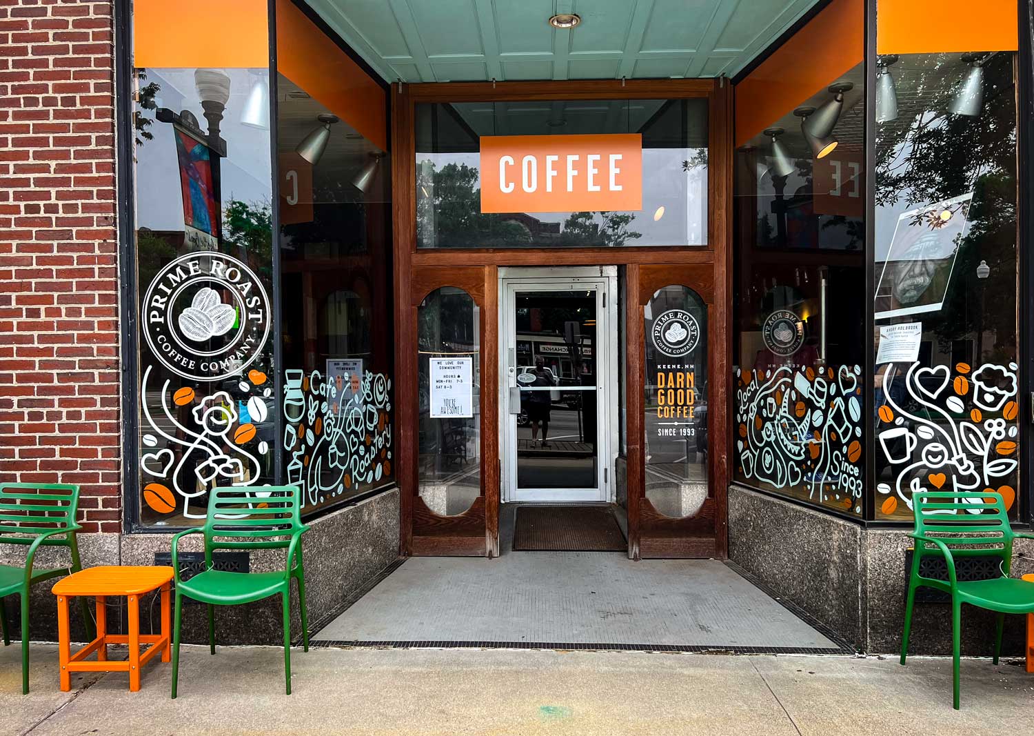 Prime Roast Coffee Signage Design