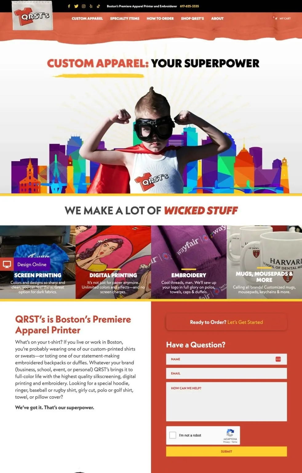 QRSTs Website Design