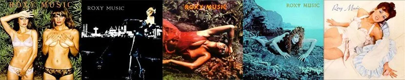 Roxy Music album covers