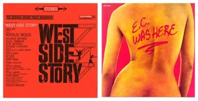 The cover art for West Side Story and E.C. Was Here
