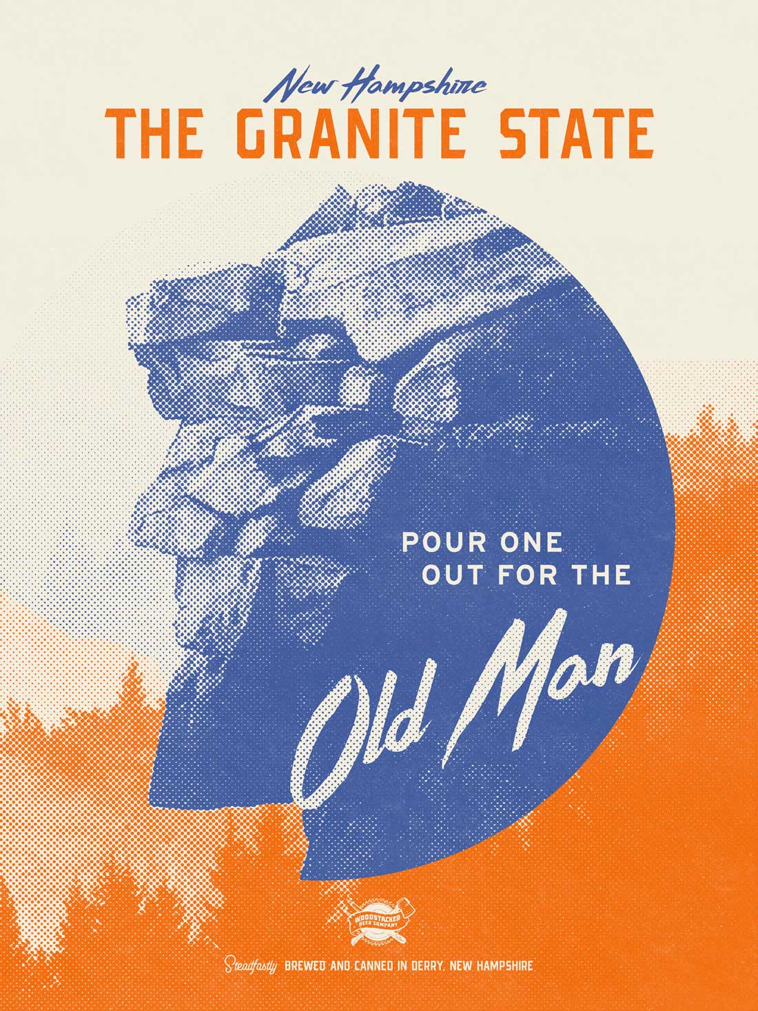 Woodstacker Beer Co Pour One Out For The Old Man Poster