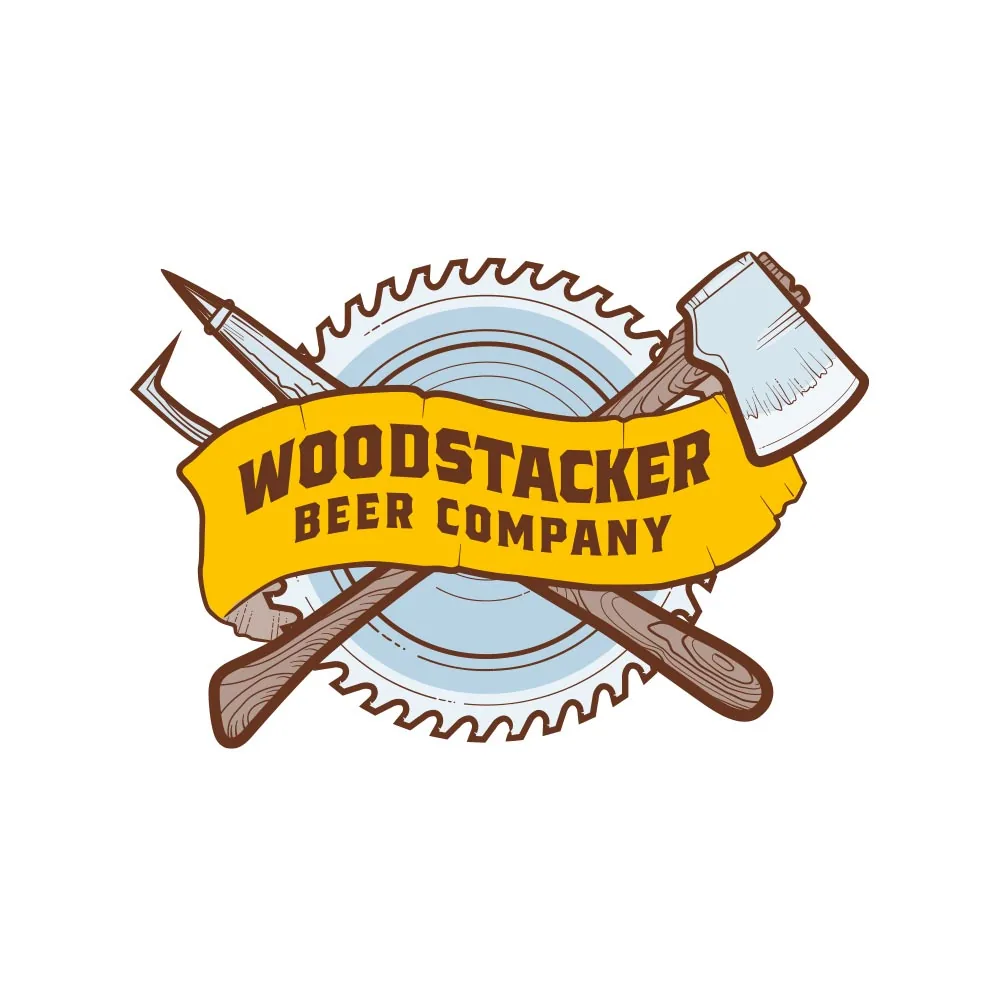 Woodstacker Beer Company Logo Design