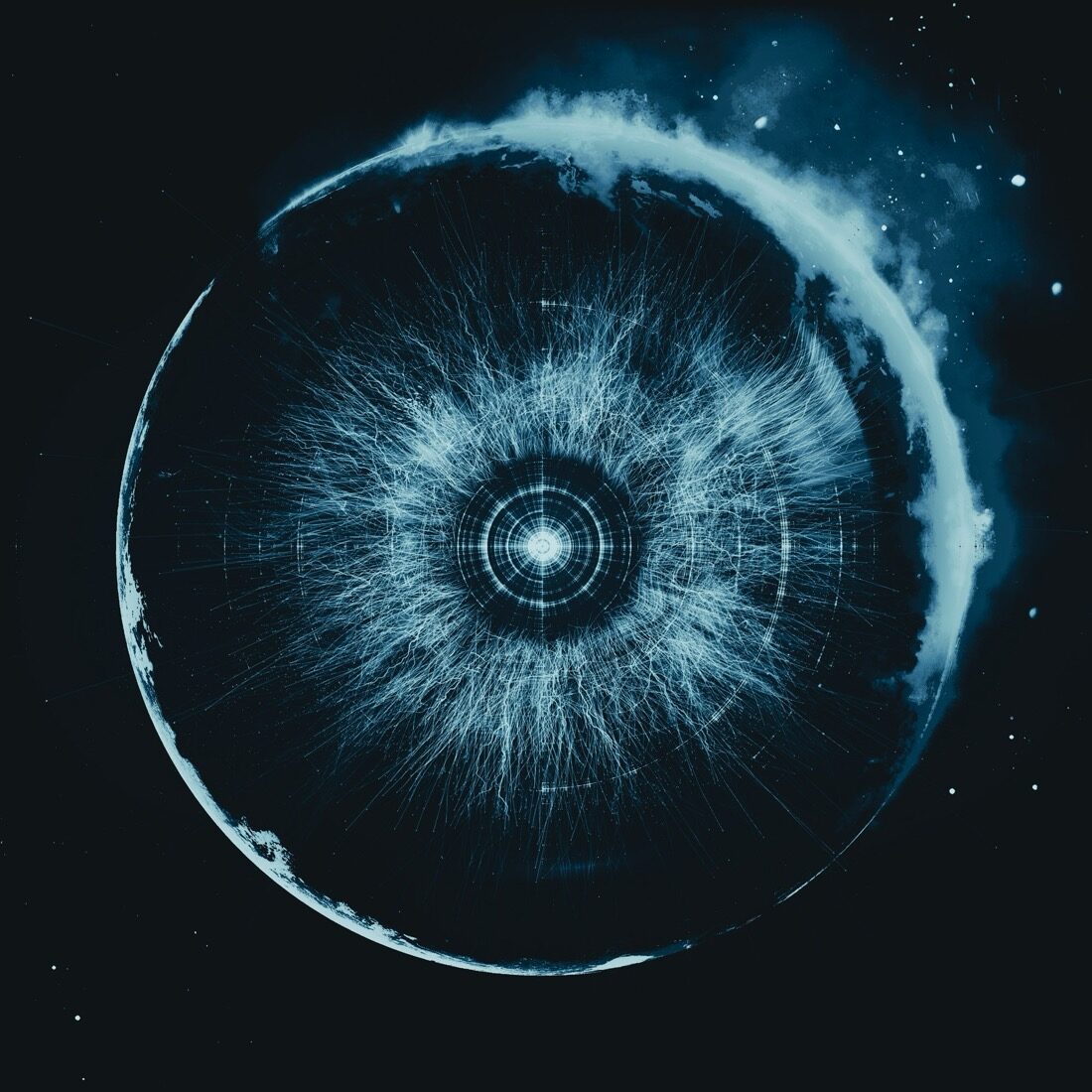 Ekleipsis album cover exploration, exploding circle