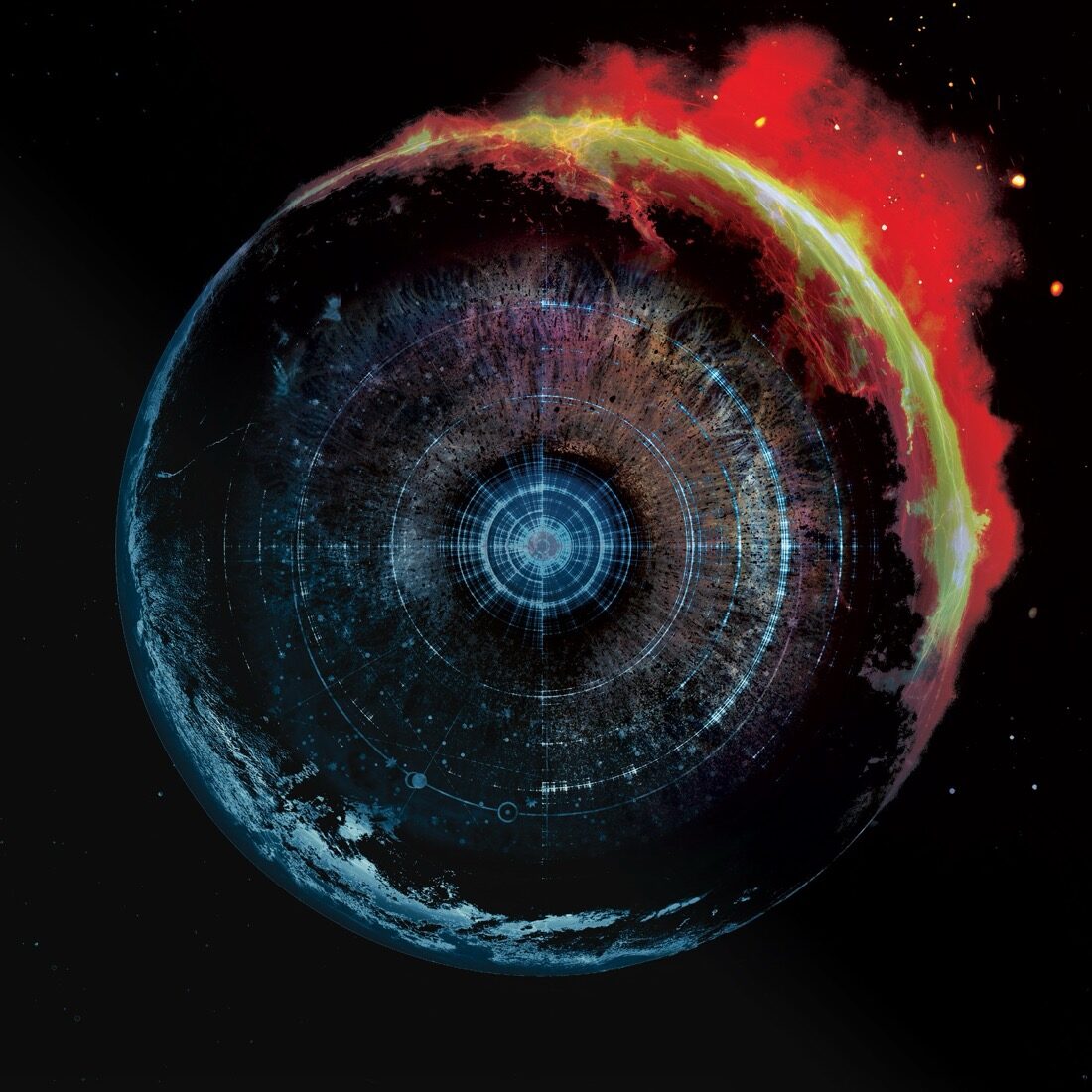 Ekleipsis album cover exploration, fire and ice