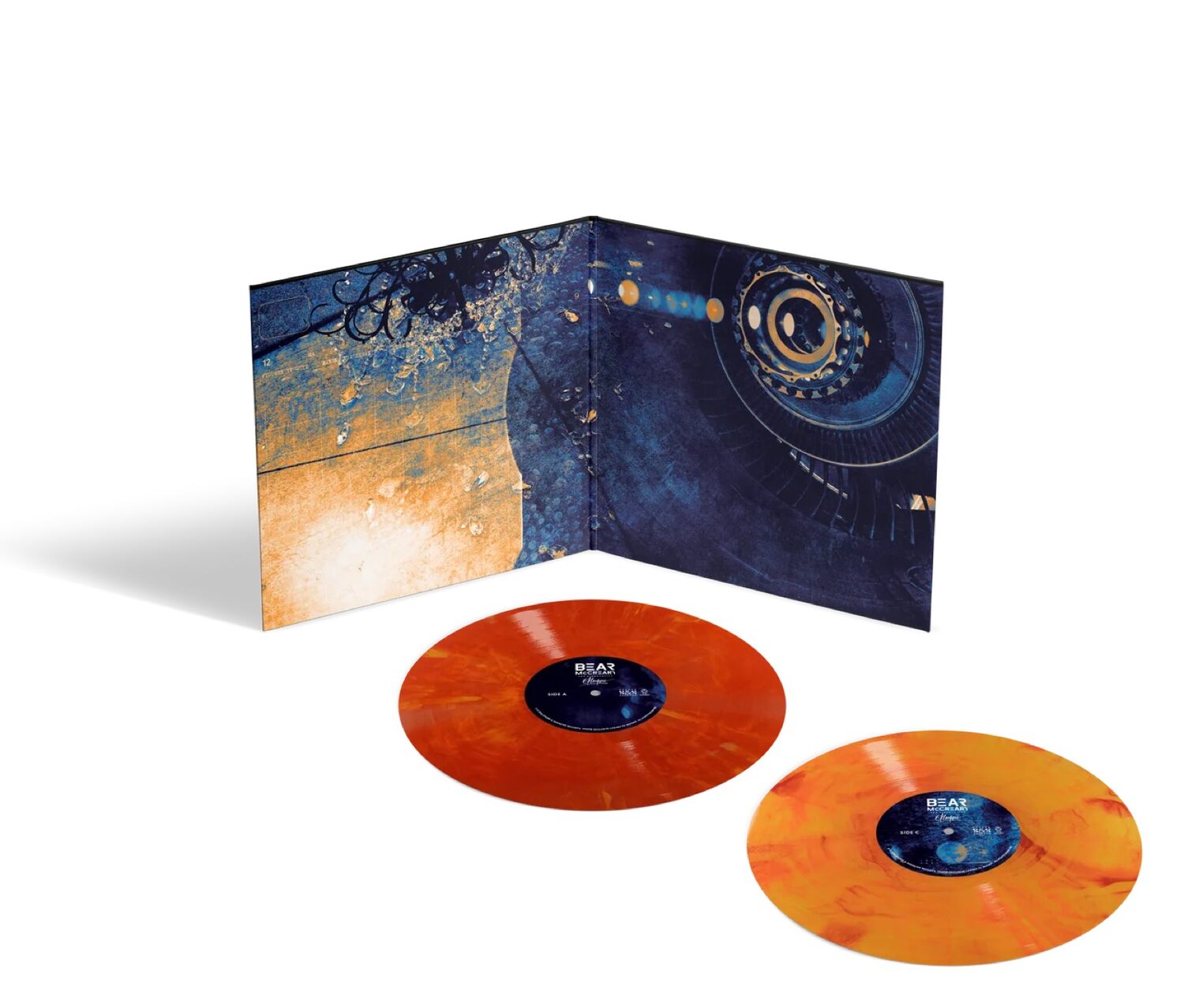 Ekleipsis gatefold opened around the color vinyl